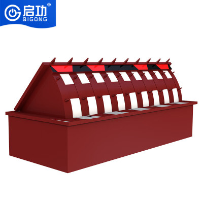 启功液压翻板路障机电动升降带刺道路设施防撞阻车器每米QG-JZLZJ15