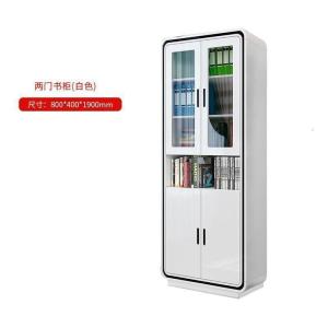 森美人现代书房书柜置物架书架组合 简约家用客厅烤漆落地带书橱