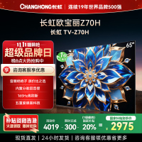 长虹欧宝丽65Z70H 内置分舱回音壁电视 双驱16晶MiniLED 云帆AI影像4K超高清平板液晶电视政府补贴