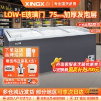 星星(XINGX)SD/SC-1030B商用展示柜超市大容量卧式冷柜全冷冻冷藏冰柜雪糕海鲜丸子深底组合岛柜保鲜展示柜
