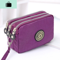 三层拉链女短款手机包包手包时尚手机包化妆女包零钱防水多层口袋NEW LAKE女手包