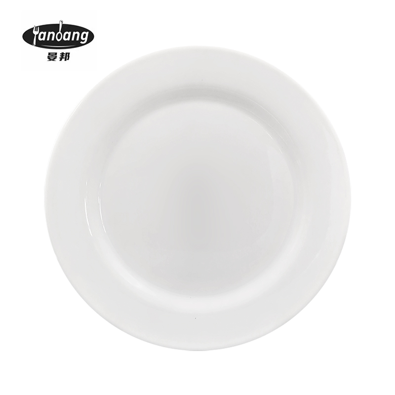 晏邦 密胺餐具 平盘 10寸 直径250*19mm 1个