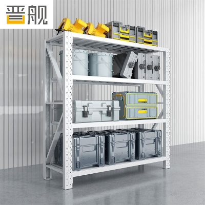 晋舰货架四层仓储钢制置物架收纳展示架承重200kg 1500*500