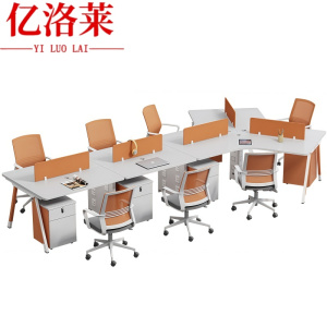 亿洛莱 七人职员桌椅+柜 4313*2192mm 套