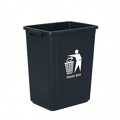鑫睿辉 无盖垃圾桶 40L 个