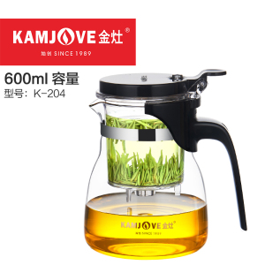 金灶 飘逸杯 K系列办公茶道杯 花茶壶 泡茶壶 耐热玻璃茶具过滤内胆水杯水具泡茶器冲茶器家用玻璃杯