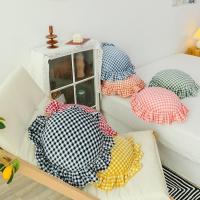 美帮汇风兔毛绒家用简约圆形球抱枕沙发床头靠垫飘窗装饰枕汽车靠背