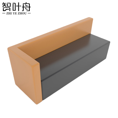 智叶舟休闲沙发三人位180*60*70cm张