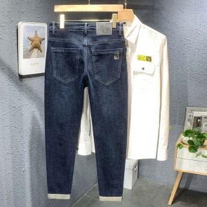 男式牛仔裤冬舒适高弹力修身牛仔裤靓仔装韩国潮牌