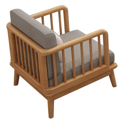 臻远 ZY-SMSF-21 北欧实木沙发简约家用沙发 单人位