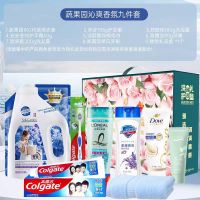 [套餐]蔬果园沁爽香氛9件套 洗衣液+洗发水+护发素+牙膏+沐浴露+毛巾+牙刷