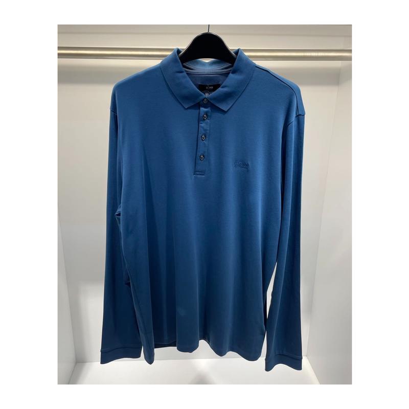 Hugo boss雨果波士POLO衫男透气舒适抗皱易打理纯棉徽标修身