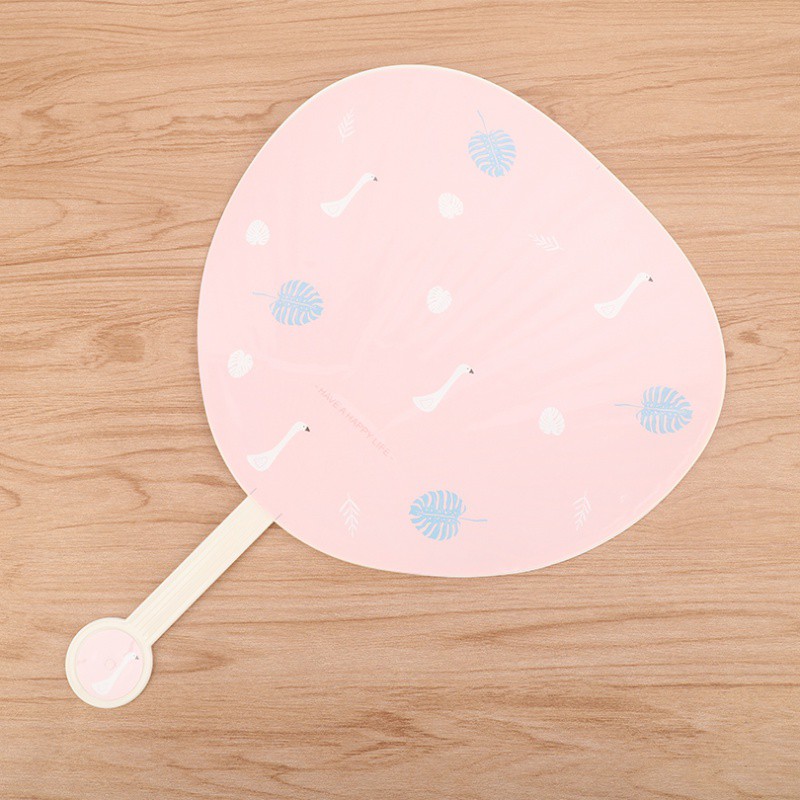 扑扇清凉扇手摇扇子夏季卡通扇子 三维工匠 浅蓝色西瓜大号扇