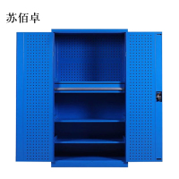 苏佰卓工具柜加厚铁皮储物柜工厂车间用带抽屉汽修多功能收纳柜通门内一抽柜蓝色