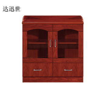 达迅世胡桃色餐边柜简约茶水柜二门800*400*860