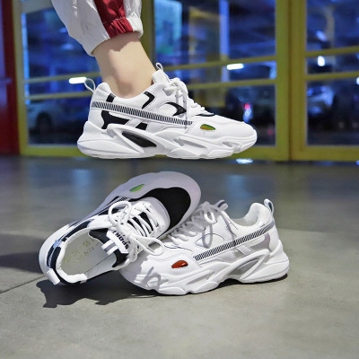 忛歩瑟FBS2021夏新款透气运动鞋女韩版原宿老爹鞋女学生跑步休闲鞋女板鞋