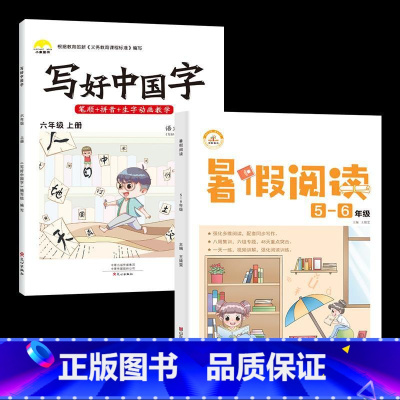 6年级上字帖+暑假阅读5升6 [正版]视频教学 2022新版 写好中国字字帖一年级下同步课课练人教版小学生二三年级下册四