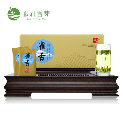 峨眉雪芽 雀舌禅心108克 绿茶雀舌茶叶礼盒