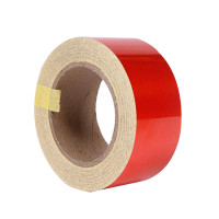 鑫环境 5cm黑黄红白反光膜警示胶带地贴条防水安全标识贴纸反光贴