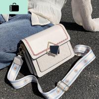 百搭洋气小包包女2020流行新款潮时尚宽肩带单肩包质感斜挎小方包NEW LAKE女斜挎包