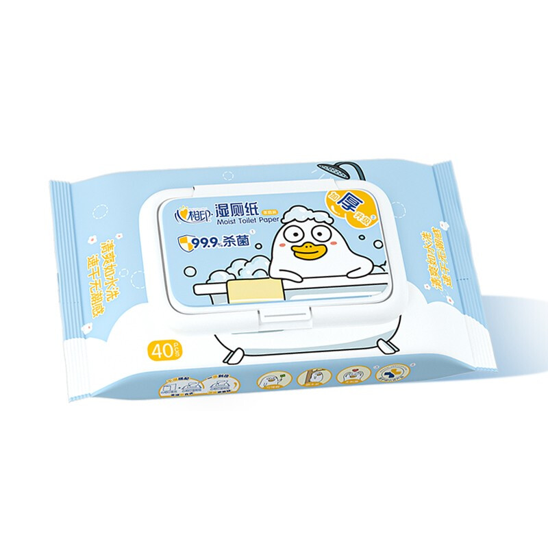 心相印(Mind Act Upon Mind) 湿厕纸系列 40片装湿巾 单包