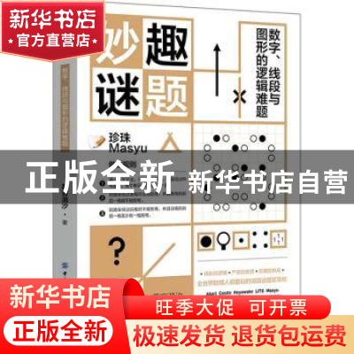 正版 妙趣谜题:数字、线段与图形的逻辑难题 慕容漪汐 中国纺织
