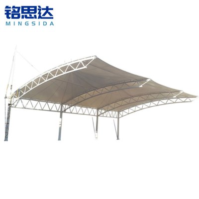 铭思达膜结构遮阳雨棚定制平方米