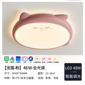 雷士照明儿童房灯主卧室灯全光谱吸顶灯男孩女孩房间灯具云朵灯