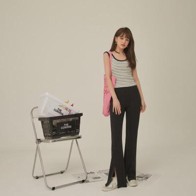 OtherMix条纹无袖吊带背心女2021年夏季新款时尚短款外穿内搭上衣