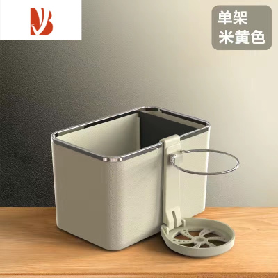 三维工匠车载纸巾盒扶手箱车内收纳汽车用抽纸盒多餐巾女生创意 米色单杯架