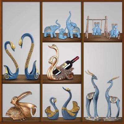 美帮汇北欧家居玄关简约鹿摆件创意乔迁结婚客厅电视酒柜酒架装饰品