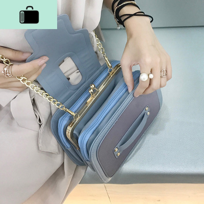 夏天链条仙女包包女2020新款潮韩版百搭斜挎包时尚多层单肩小方包NEW LAKE女士单肩包