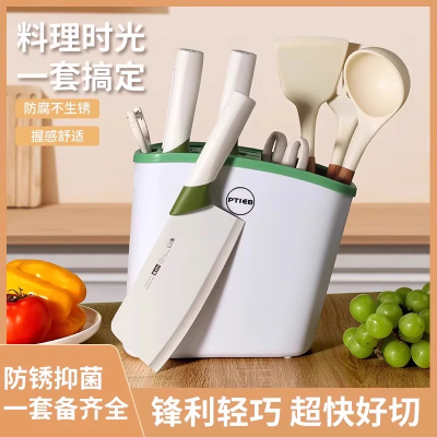 厨房刀具不锈钢全套厨具家用锋利切菜切肉砍骨刀套装组合7163