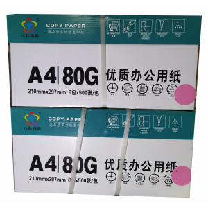 八桂鸿联A4 80克粉红复印纸 浅蓝 浅绿 浅黄 大红 加厚型彩色纸 绘画纸 办公打印纸