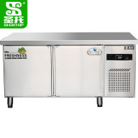 圣托(Shentop)保鲜冷藏操作台冰箱 奶茶店平冷操作水吧台 1.5米冷藏柜商用工作台 DHC02