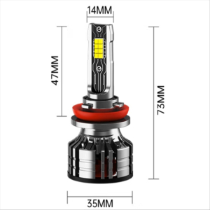 h1led汽车大灯远近一体激光LED车灯泡
