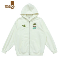 YANXU 23AW 复古感撞色贴标卫衣外套 男女宽松百搭连帽衫