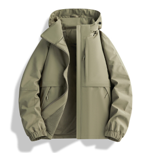 渔人船长时尚春季山系户外风衣情侣款运动外套防风透气单层薄款夹克冲锋衣