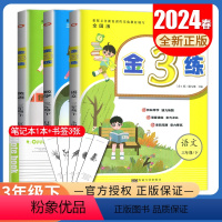 [正版]2024金3练三年级下册语文数学英语江苏人教版苏教版译林版 3年级下 同步小学课时单元阶段归类复习练习册金三练