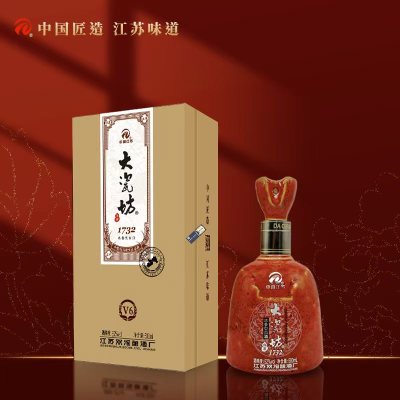 52%vol 大瓷坊酒 V6(升级版) 500mlx6/箱 浓香型白酒