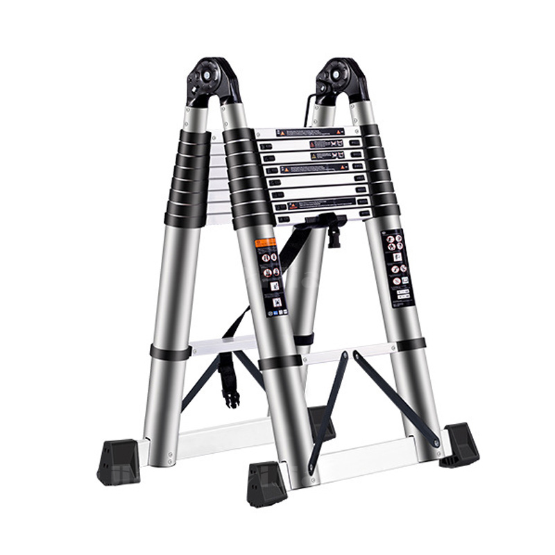 翌嘉 YJ40625077铝合金多功能人字梯 4米+4米多功能人字4米直梯8米