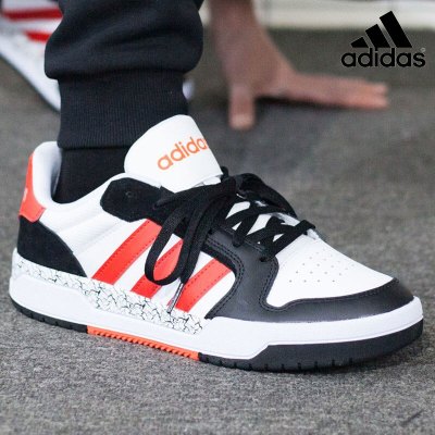 阿迪达斯休闲鞋男2021夏新款低帮运动鞋减震透气板鞋FZ1117