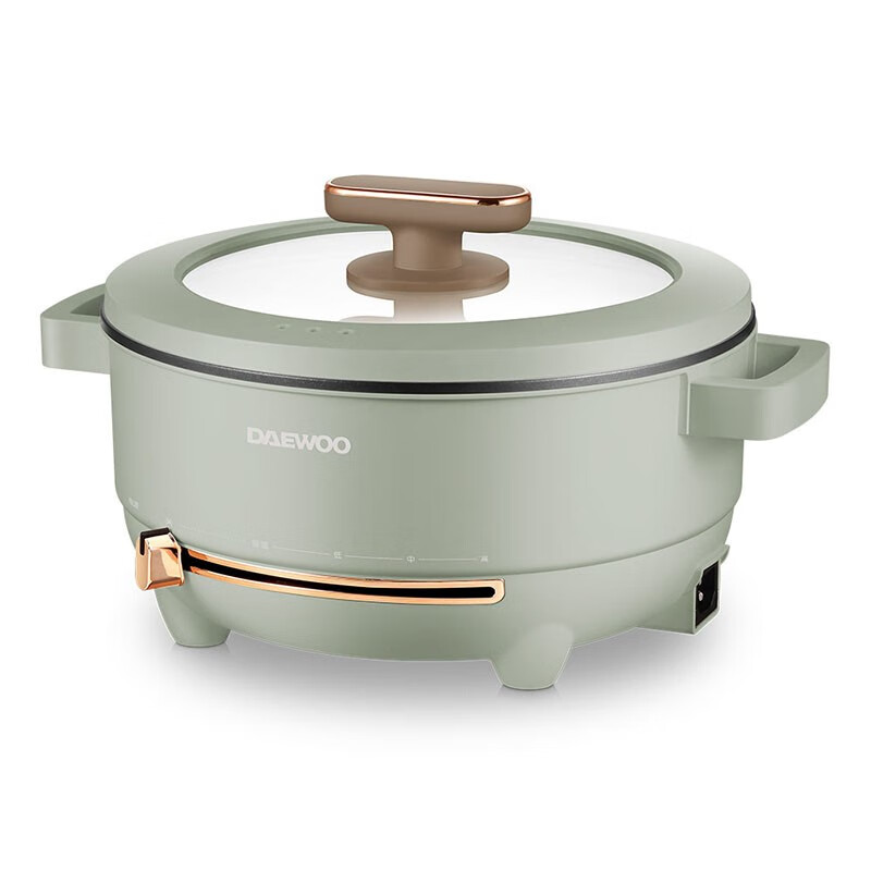 大宇多功能电煮锅5L大容量家用电火锅 DYHG-5036 云雾绿
