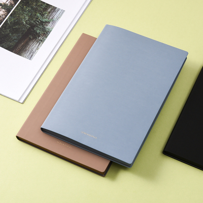 得力（deli）A5笔记本子文艺精致记事本加厚商务会议记录本韩国小清新笔记本大学生日记本软皮本记事本子定制logo