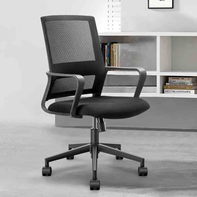 创世人 人体工学升降旋转办公椅金属网布设计简约政企优选五年质保