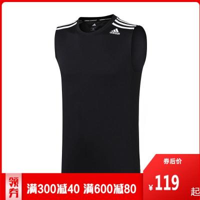 阿迪达斯男服背心2020新款篮球训练无袖背心运动服装F84546