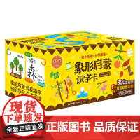 正版童书 象形启蒙识字卡 300字幼儿园识字卡片 2-3-5岁启蒙宝宝看图认字儿童象形汉字早教闪卡全套