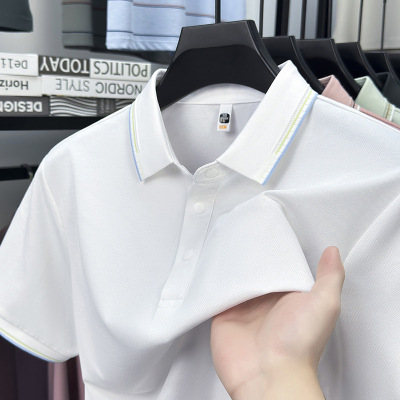 2025夏季新款短袖男士polo衫 休闲翻领新款夏季通勤T恤男
