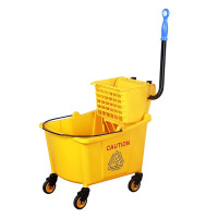 德力彩 拖把挤水桶 榨水车 24升 个