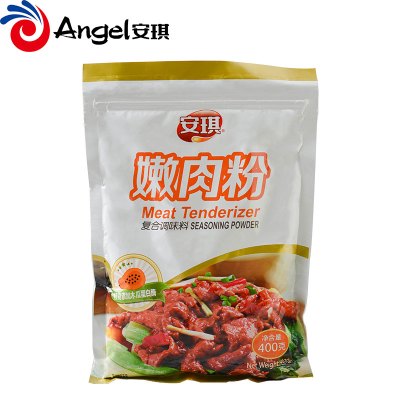 安琪嫩肉粉400g家用食用腌制牛肉鸡肉厨师烧烤含木瓜蛋白酶调料400g